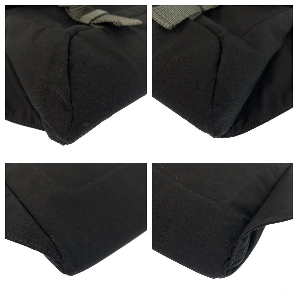 Prada Sports Black Gray Silver Nylon Belt Bag Waist Pouch — view 3