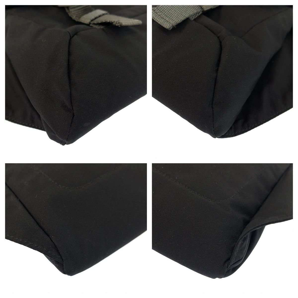 Prada Sports Black Gray Silver Nylon Belt Bag Waist Pouch — view 3