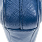 Prada Push Lock Flap Messenger Blue Saffiano Leather — view 8