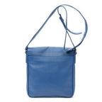Prada Push Lock Flap Messenger Blue Saffiano Leather — view 5