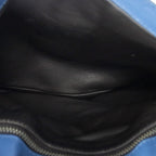 Prada Push Lock Flap Messenger Blue Saffiano Leather — view 9