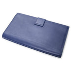 Saint Laurent Line Clutch Royal Blue Calfskin Leather — view 2