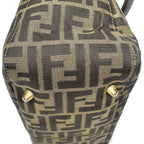 Fendi Small Pop Tote Brown Zucca Canvas — view 8