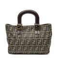 Fendi Small Pop Tote Brown Zucca Canvas