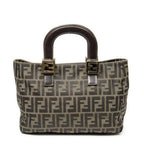 Fendi Small Pop Tote Brown Zucca Canvas