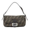 Fendi Baguette Brown Zucca Canvas Messenger