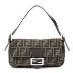 Fendi Baguette Brown Zucca Canvas Messenger