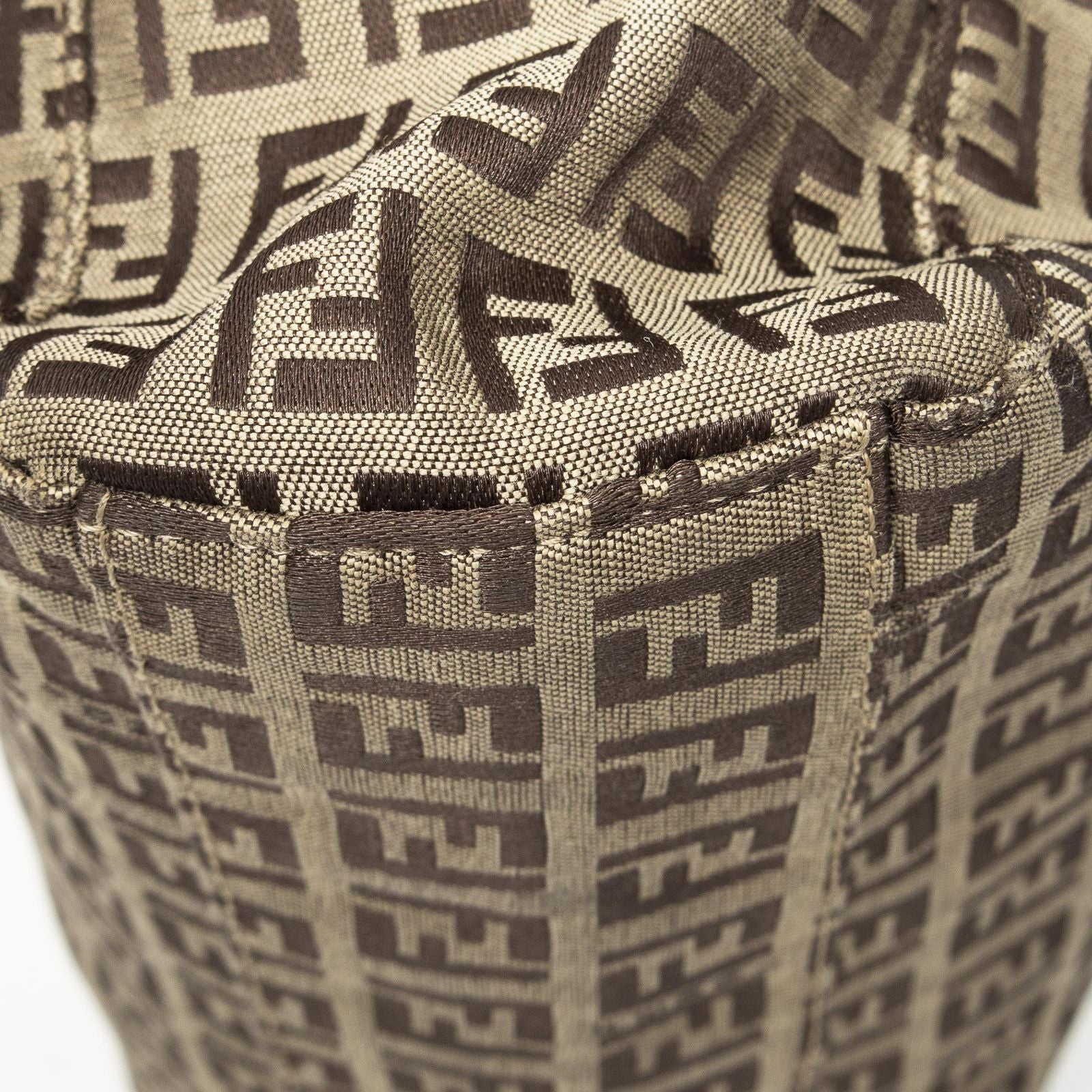 Fendi Small Joy Tote Beige Zucchino Canvas — view 8