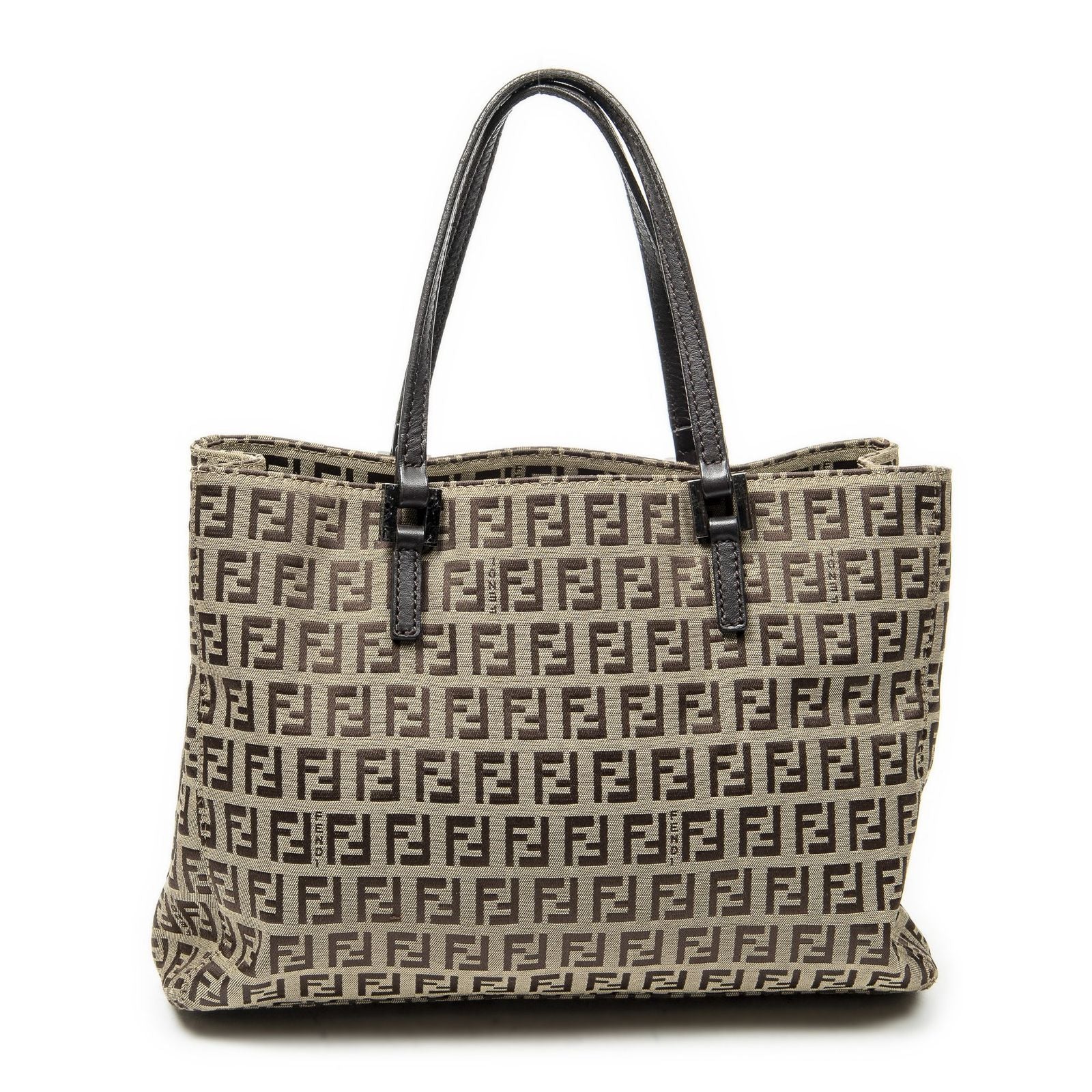 Fendi Small Joy Tote Beige Zucchino Canvas — view 5