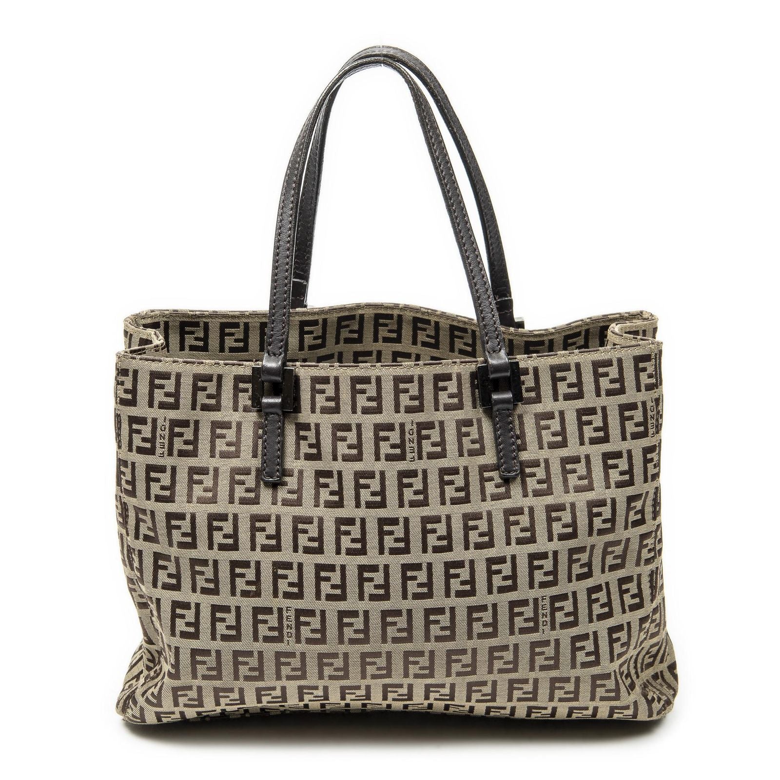Fendi Small Joy Tote Beige Zucchino Canvas