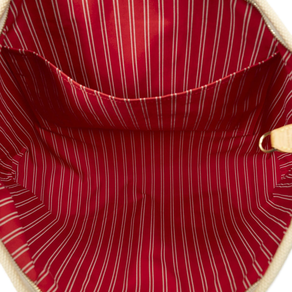 Louis Vuitton Antigua Cabas Beige Red Woven Canvas Messenger — view 9