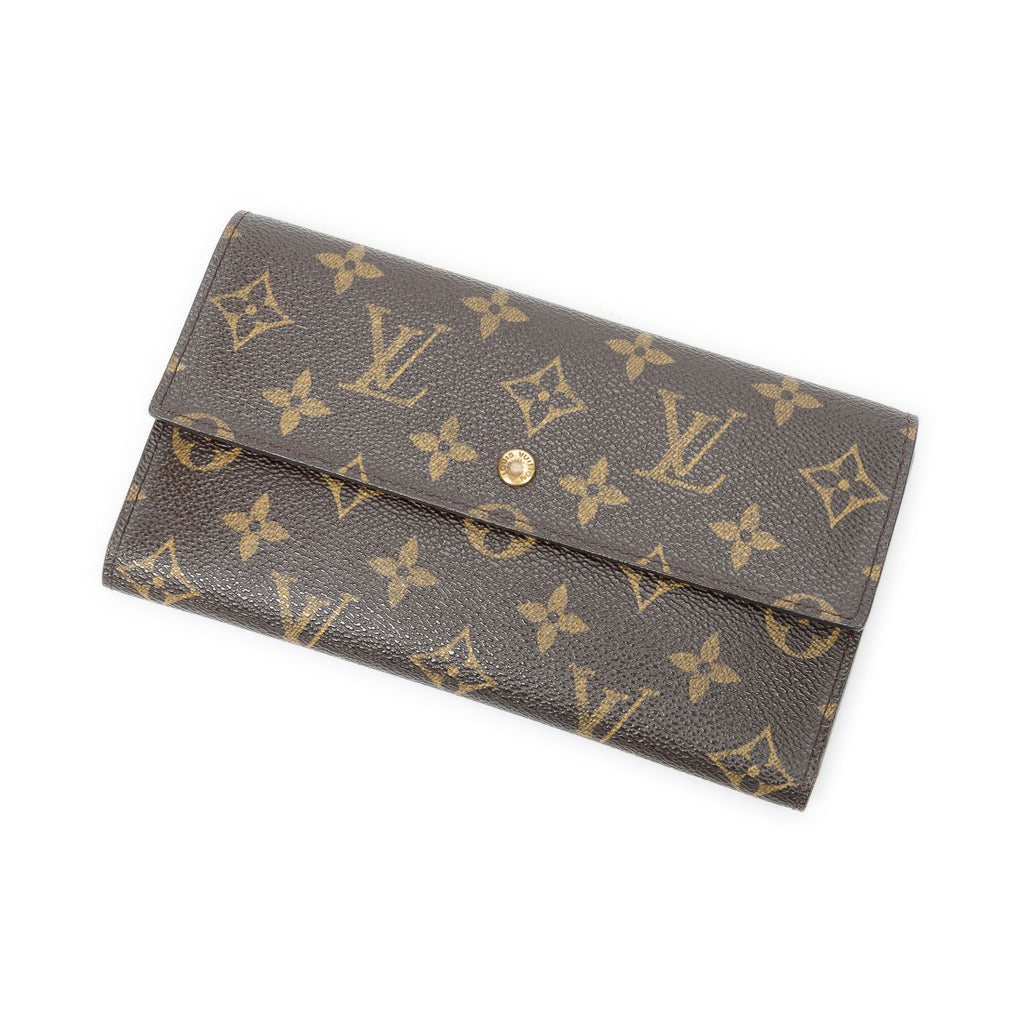 Louis Vuitton Portefeuille International Brown Monogram Canvas Wallet