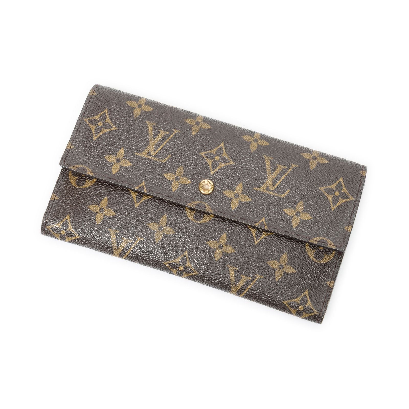 Louis Vuitton Portefeuille International Brown Monogram Canvas Wallet