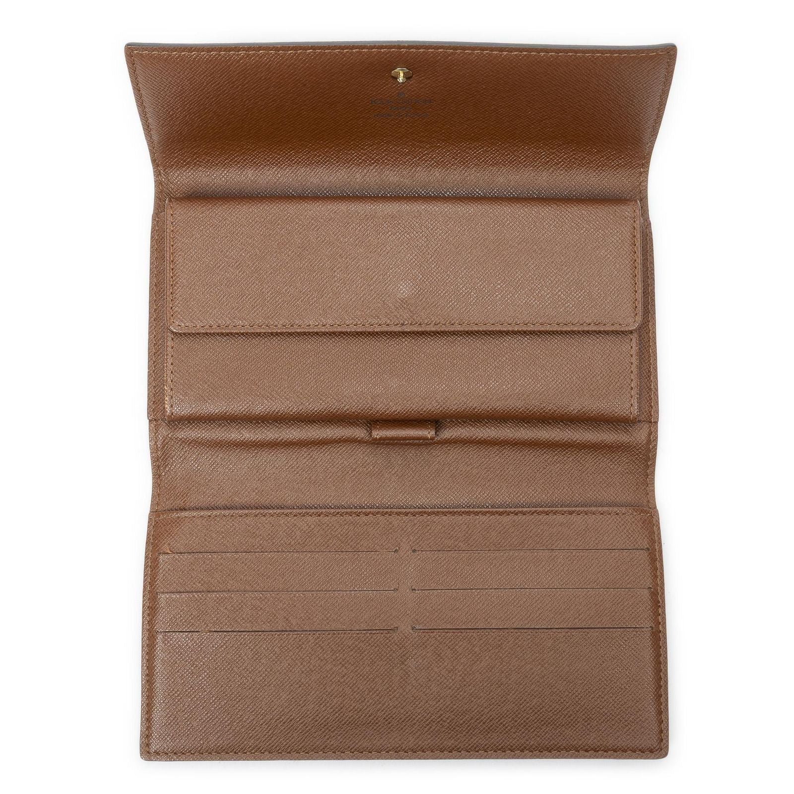 Louis Vuitton Portefeuille International Brown Monogram Canvas Wallet — view 4
