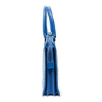 Bottega Veneta Business Bag Blue Intrecciato Leather — view 4