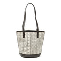 Celine Vintage Bucket Tote Beige Dark Brown C Macadam Canvas