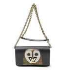 Louis Vuitton Nowwl Sequin Twist Chain Wallet Black Epi Shoulder