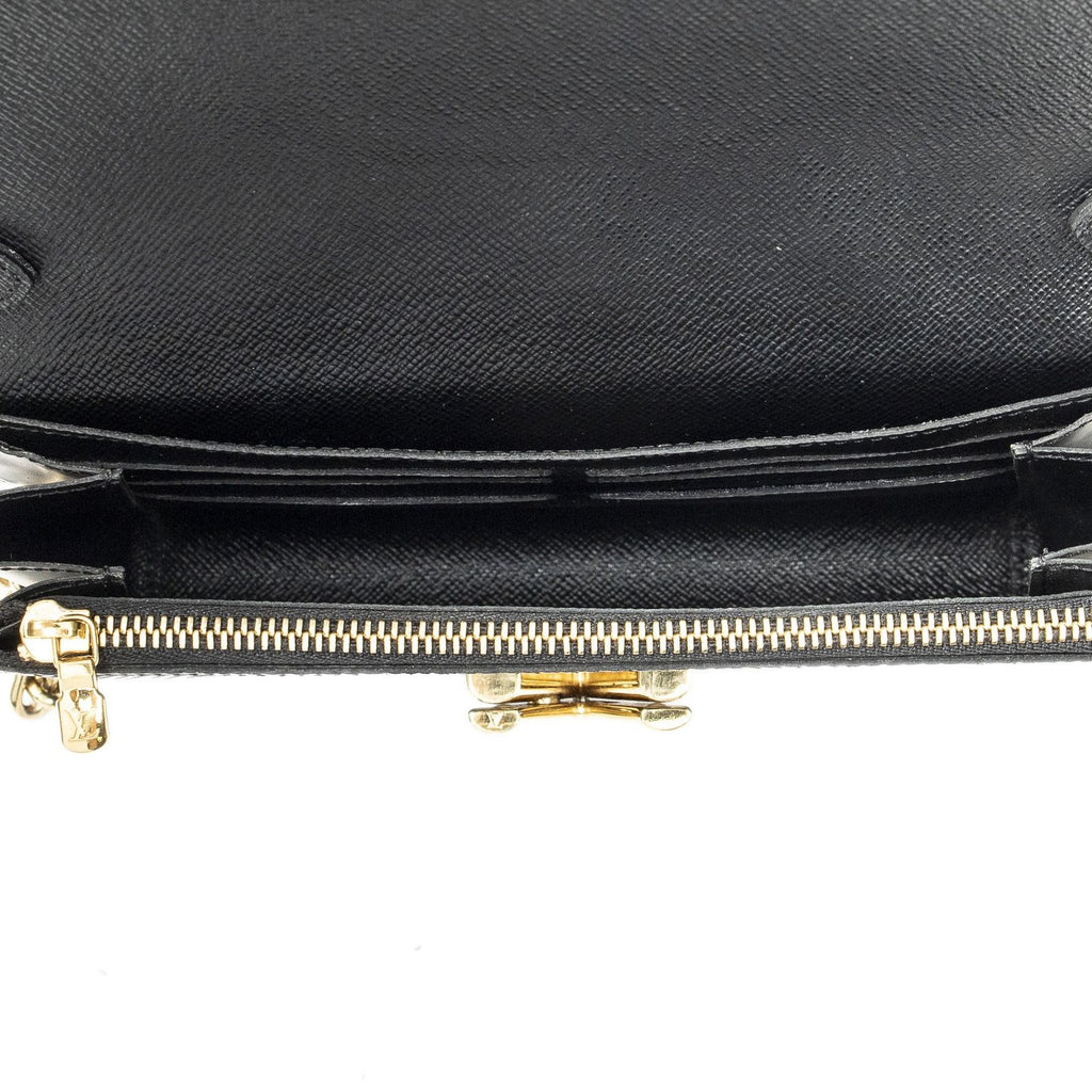 Louis Vuitton Nowwl Sequin Twist Chain Wallet Black Epi Shoulder — view 9