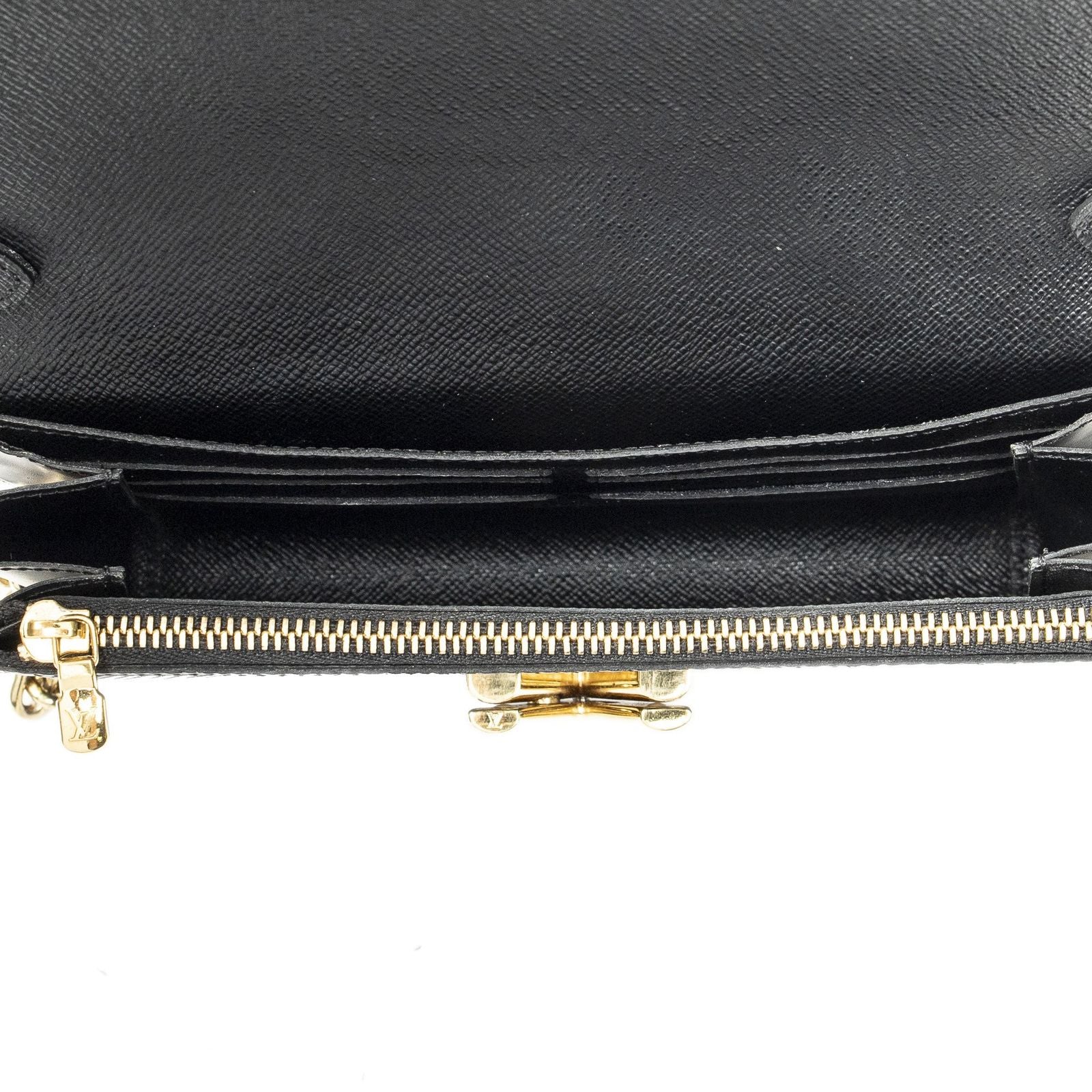Louis Vuitton Nowwl Sequin Twist Chain Wallet Black Epi Shoulder — view 9
