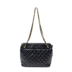 Chanel Vintage CC Chain Tote Black Quilted Lambskin Leather — view 5