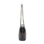 Chanel Vintage CC Chain Tote Black Quilted Lambskin Leather — view 4