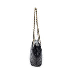 Chanel Vintage CC Chain Tote Black Quilted Lambskin Leather — view 3