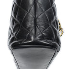 Chanel Vintage CC Chain Tote Black Quilted Lambskin Leather — view 7