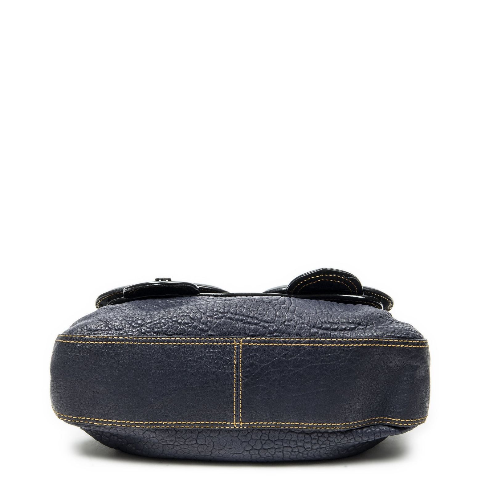 Fendi b Bag Navy Spike Calfskin Leather — view 6