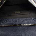 Fendi b Bag Navy Spike Calfskin Leather — view 9
