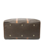 Celine Vintage Large Travel Boston Brown Macadam Canvas Shoulder — view 6