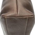 Fendi Vintage Large Tote Brown Grain Calf Skin Leather — view 8