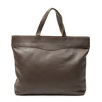 Fendi Vintage Large Tote Brown Grain Calf Skin Leather — view 5