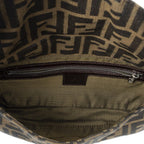 Fendi Baguette Tan Dark Brown Zucca Canvas Messenger — view 9