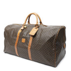 Celine Vintage Large Travel Boston Brown Macadam Canvas Shoulder — view 2