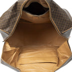 Celine Vintage Large Travel Boston Brown Macadam Canvas Shoulder — view 9