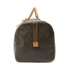 Celine Vintage Large Travel Boston Brown Macadam Canvas Shoulder — view 3