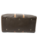 Celine Vintage Large Travel Boston Brown Macadam Canvas Shoulder — view 6