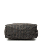 Fendi Mini Pochette Dark Brown Black Zucchino Canvas Pouch — view 6