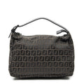 Fendi Mini Pochette Dark Brown Black Zucchino Canvas Pouch
