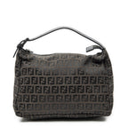 Fendi Mini Pochette Dark Brown Black Zucchino Canvas Pouch