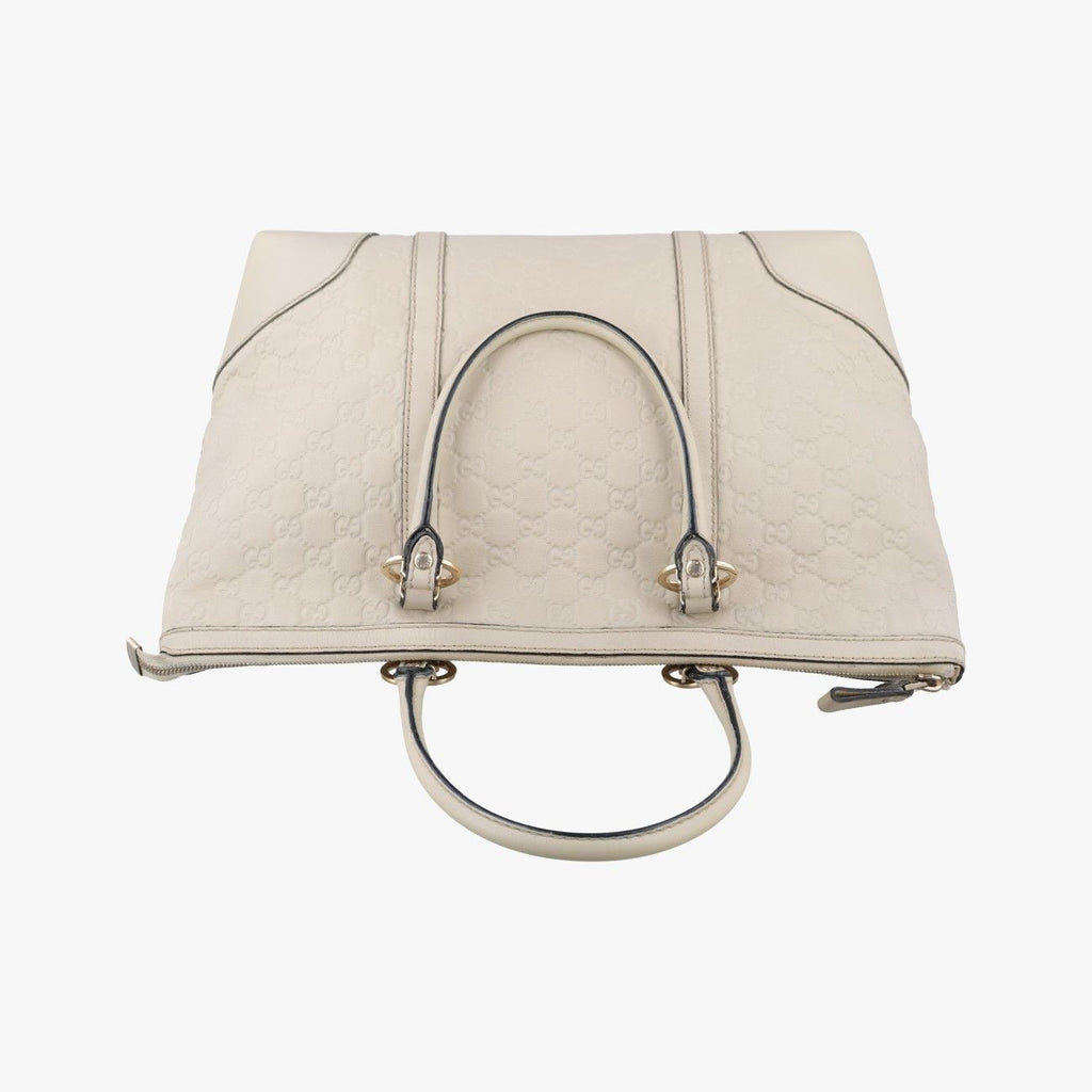 Gucci Brea White Leather Handbag — view 8