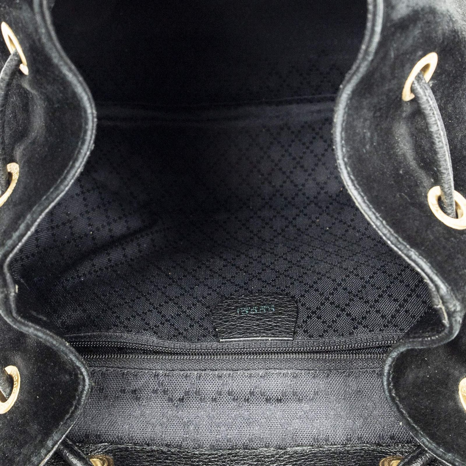 Gucci Rajibanbu Backpack Black Suede Leather — view 9
