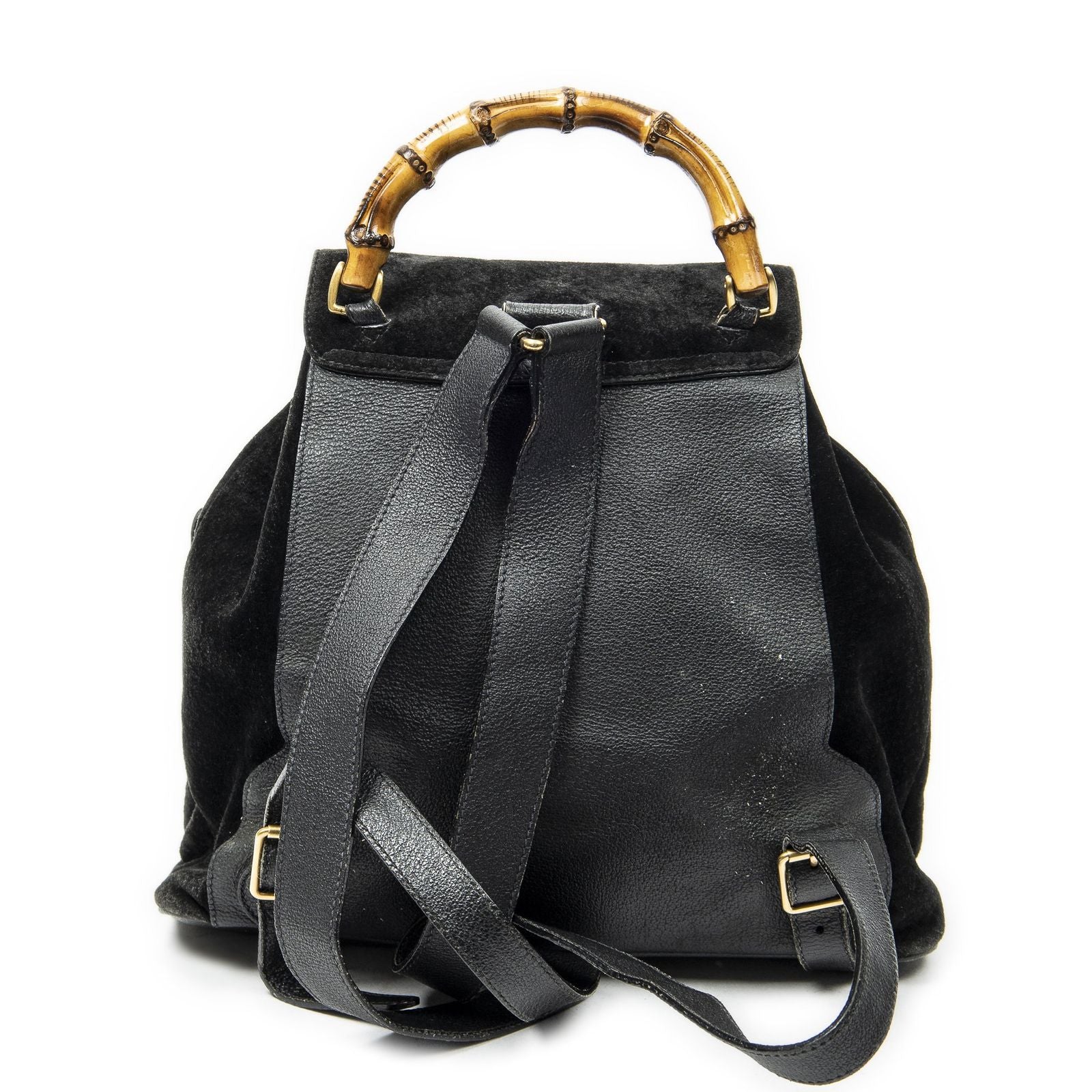 Gucci Rajibanbu Backpack Black Suede Leather — view 5