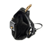 Gucci Rajibanbu Backpack Black Suede Leather — view 3