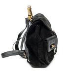 Gucci Rajibanbu Backpack Black Suede Leather — view 4