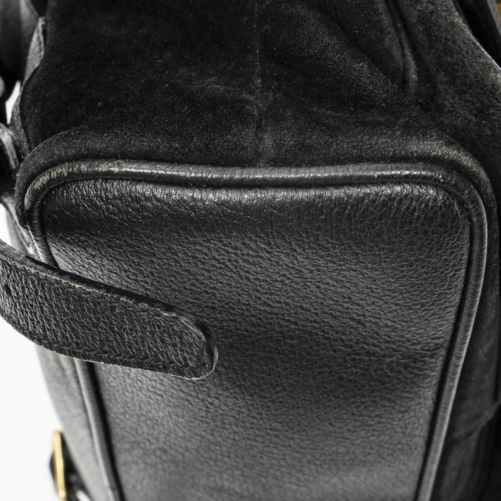 Gucci Rajibanbu Backpack Black Suede Leather — view 7