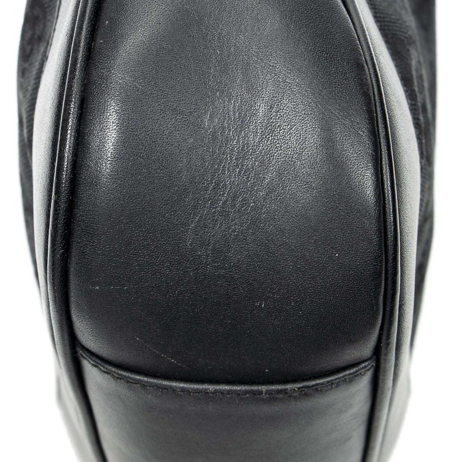 Gucci Pop Bamboo Top Handle Black GG Canvas — view 7