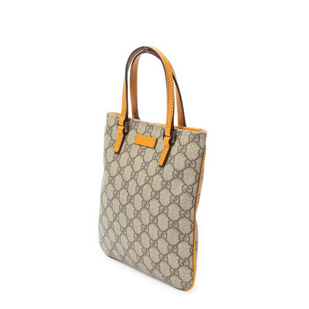 Gucci Vertical Tote Beige Supreme Canvas — view 2