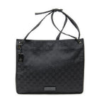 Gucci Medium Flat Messenger Black GG Canvas