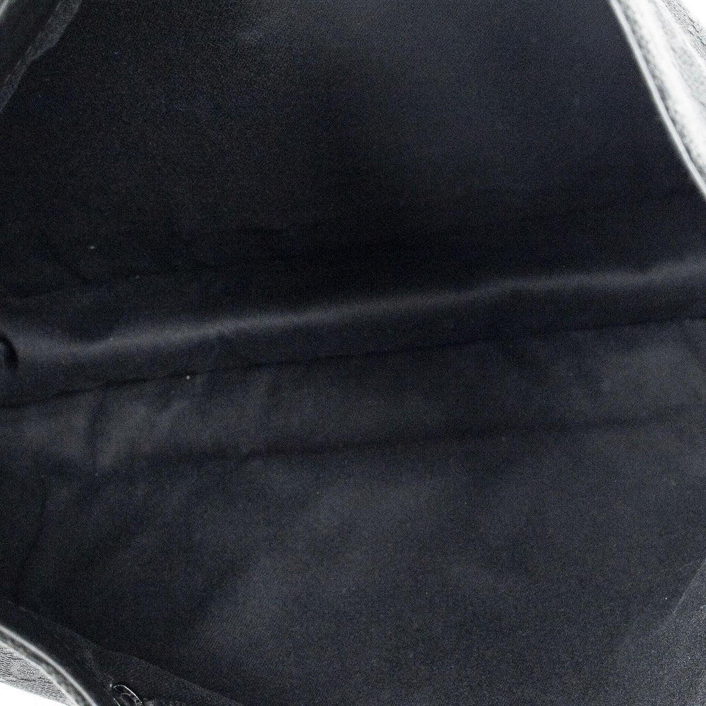 Gucci Medium Flat Messenger Black GG Canvas — view 9